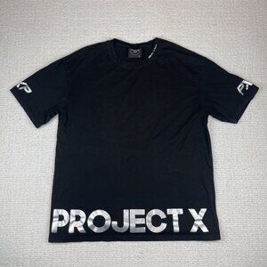 Project X Paris Men's T-Shirt L Black Reflective logo